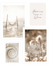 Happiness in Beige Poster Seti